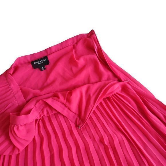 Gossip Girl x Romeo and Juliet‎ Couture Hot Pink Pleated Maxi Skirt Size M - Picture 8 of 16